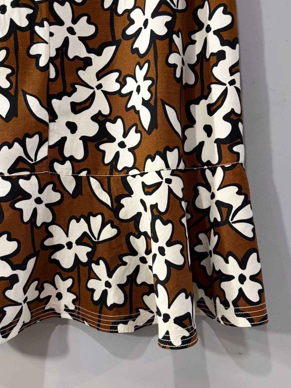 REVOLVE Lafayette 148 Silk Linen Floral Ruffle Dress Size L - Picture 8 of 11